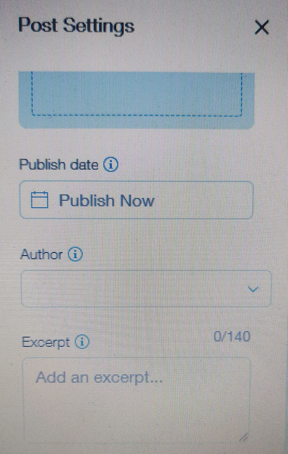 Wix Blog SEO Excerpt