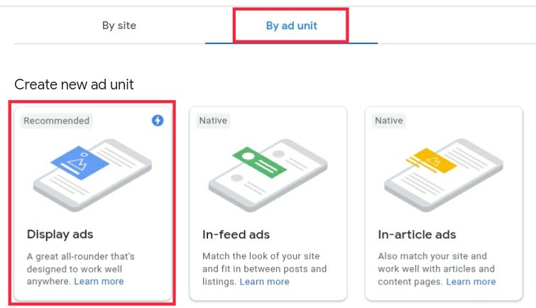 Google AdSense Display Ad Wix Blog