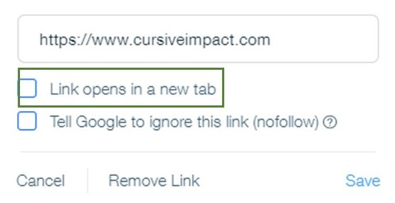 Wix Blog Links New Tab